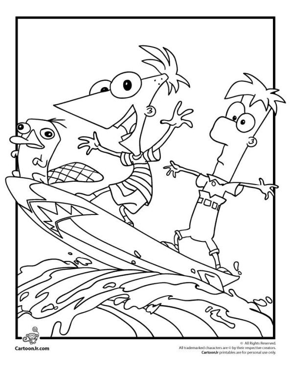 Kids-n-fun.com | Coloring page Phineas and ferb Phineas and ferb